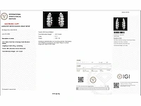 14 karaat geelgouden oorringen met 5,01 crt diamanten - afbeelding 4 van  6