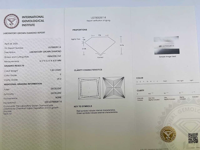 14 karaat geelgouden oorstekers met 3,07 crt. diamant - afbeelding 4 van  9
