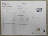 14 karaat geelgouden oorstekers met 4,10 crt. diamant - afbeelding 2 van  5