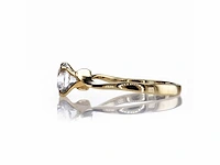 14 karaat geelgouden ring met 1,06 natuurlijke diamant - afbeelding 8 van  8