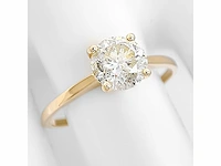 14 karaat geelgouden ring met 1,10 natuurlijke diamant - afbeelding 4 van  8