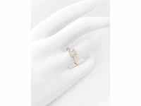 14 karaat geelgouden ring met 1,10 natuurlijke diamant - afbeelding 7 van  8