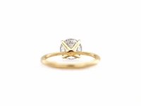 14 karaat geelgouden ring met 1,22 natuurlijke diamant. - afbeelding 7 van  7