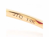 14 karaat geelgouden ring met 2,07 crt. robijn diamant. - afbeelding 4 van  6