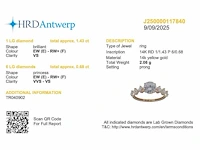 14 karaat geelgouden ring met 2,11 crt diamant - afbeelding 2 van  7