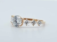 14 karaat geelgouden ring met 2,11 crt diamant - afbeelding 4 van  7