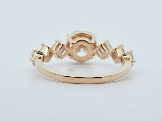 14 karaat geelgouden ring met 2,11 crt diamant - afbeelding 7 van  7