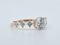 14 karaat geelgouden ring met 2,11 crt diamant - afbeelding 3 van  7