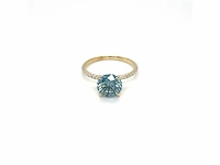 14 karaat geelgouden ring met 2,44 crt. - afbeelding 10 van  13
