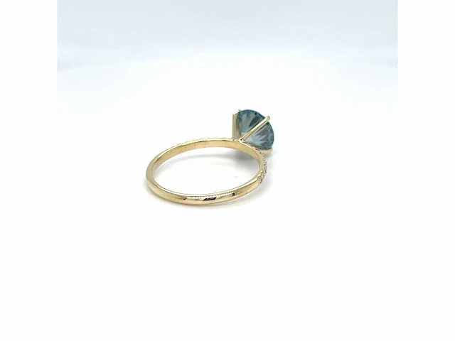 14 karaat geelgouden ring met 2,44 crt. - afbeelding 12 van  13