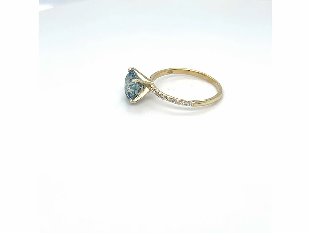 14 karaat geelgouden ring met 2,44 crt. - afbeelding 13 van  13