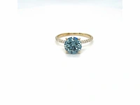 14 karaat geelgouden ring met 2,44 crt. - afbeelding 2 van  13