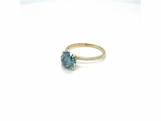 14 karaat geelgouden ring met 2,44 crt. - afbeelding 4 van  13