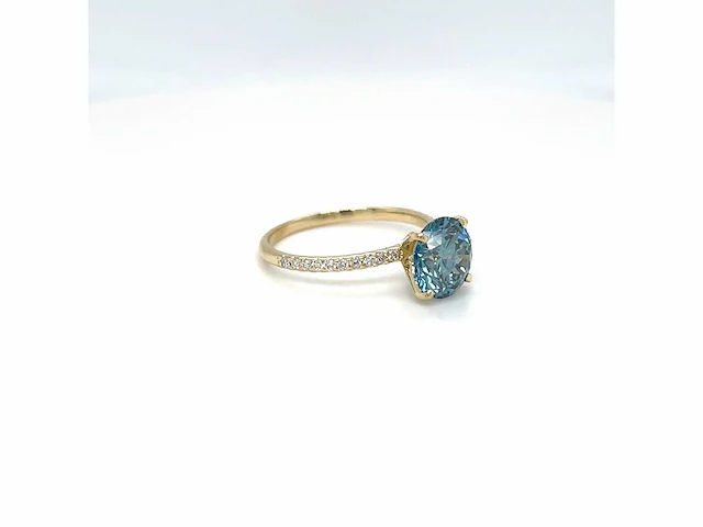 14 karaat geelgouden ring met 2,44 crt. - afbeelding 5 van  13