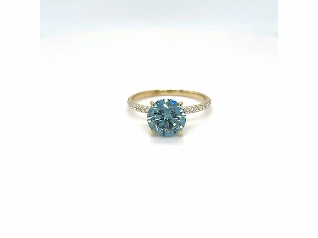 14 karaat geelgouden ring met 2,44 crt. - afbeelding 8 van  13