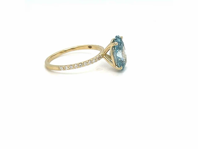 14 karaat geelgouden ring met 2,79 crt. diamant - afbeelding 3 van  8