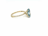 14 karaat geelgouden ring met 2,79 crt. diamant - afbeelding 3 van  8
