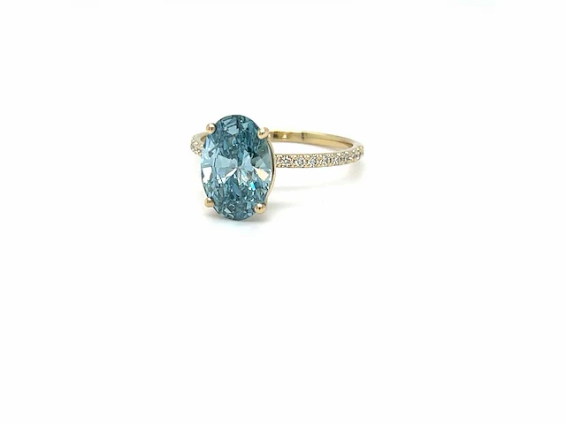 14 karaat geelgouden ring met 2,79 crt. diamant - afbeelding 5 van  8