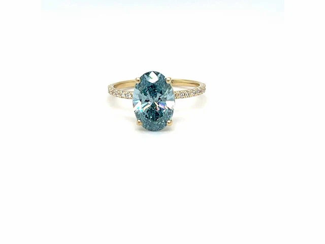 14 karaat geelgouden ring met 2,79 crt. diamant - afbeelding 6 van  8