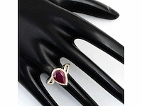14 karaat geelgouden ring met 2,80 crt. diamant - afbeelding 3 van  6