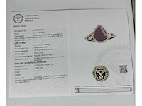 14 karaat geelgouden ring met 2,80 crt. diamant - afbeelding 3 van  6