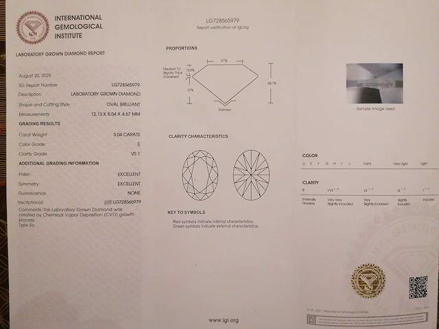 14 karaat geelgouden ring met 3,28 crt. diamant - afbeelding 2 van  9