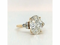 14 karaat geelgouden ring met 3,28 crt. diamant - afbeelding 3 van  9