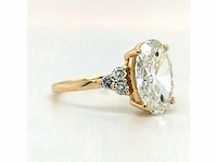14 karaat geelgouden ring met 3,28 crt. diamant - afbeelding 4 van  9