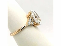 14 karaat geelgouden ring met 3,28 crt. diamant - afbeelding 6 van  9