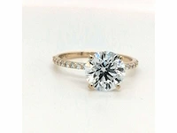 14 karaat geelgouden ring met 3,73 crt. diamant - afbeelding 6 van  9