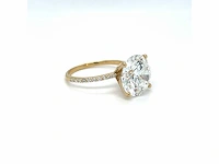 14 karaat geelgouden ring met 3,84 crt. diamant - afbeelding 5 van  6