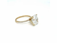14 karaat geelgouden ring met 3,84 crt. diamant - afbeelding 6 van  6