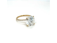 14 karaat geelgouden ring met 3,84 crt. diamant - afbeelding 3 van  6