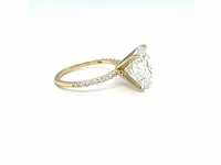 14 karaat geelgouden ring met 4,01 crt. diamant - afbeelding 7 van  8