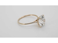 14 karaat geelgouden ring met 4,02 crt. diamant - afbeelding 5 van  7