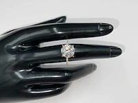 14 karaat geelgouden ring met 4,24 crt. diamant. - afbeelding 1 van  9