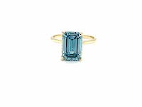 14 karaat geelgouden ring met 4,28 crt. diamant - afbeelding 7 van  13