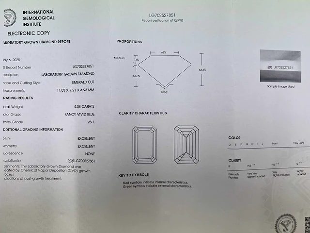 14 karaat geelgouden ring met 4,28 crt. diamant - afbeelding 5 van  13