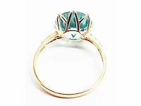 14 karaat geelgouden ring met 4,60 crt. diamant - afbeelding 2 van  8