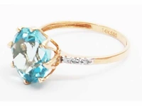 14 karaat geelgouden ring met 4,60 crt. diamant - afbeelding 6 van  8