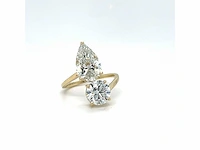 14 karaat geelgouden ring met 5,02 crt. diamant - afbeelding 1 van  8