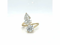 14 karaat geelgouden ring met 5,02 crt. diamant - afbeelding 6 van  8