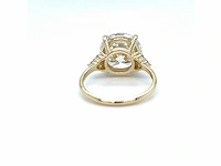 14 karaat geelgouden ring met 6,27 crt. diamant - afbeelding 3 van  11