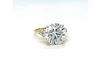 14 karaat geelgouden ring met 6,27 crt. diamant - afbeelding 6 van  11