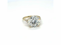14 karaat geelgouden ring met 6,27 crt. diamant - afbeelding 7 van  11