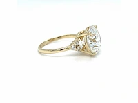 14 karaat geelgouden ring met 6,27 crt. diamant - afbeelding 8 van  11