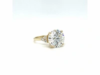 14 karaat geelgouden ring met 6,27 crt. diamant - afbeelding 11 van  11