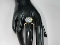 14 karaat geelgouden ring met 6,73 crt. diamant - afbeelding 1 van  9