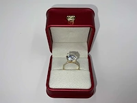14 karaat geelgouden ring met 6,73 crt. diamant - afbeelding 8 van  9