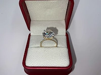14 karaat geelgouden ring met 6,73 crt. diamant - afbeelding 9 van  9